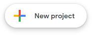 The new project button at scripts.google.com.